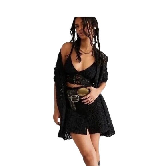 FREE PEOPLE YESENIA 3 PIECE SUIT SET IN BLACK - Picture 5 of 16